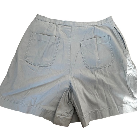 Eddie Bauer Women’s Blue Skort Size 16 Cotton Wrap Front Pockets Casual Summer - Picture 6 of 7